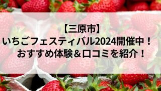 三原市いちごフェスティバル2024おすすめの体験は？行った人の感想を紹介！